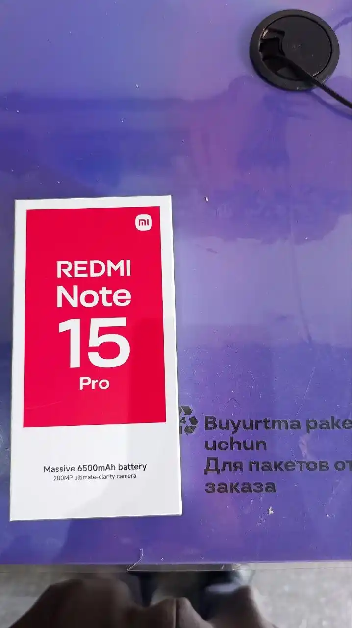 Смартфон Xiaomi Redmi Note 15 Pro, 12+512 ГБ, 200 МП камера, 6.77″ FHD+ AMOLED, 6500 мАч