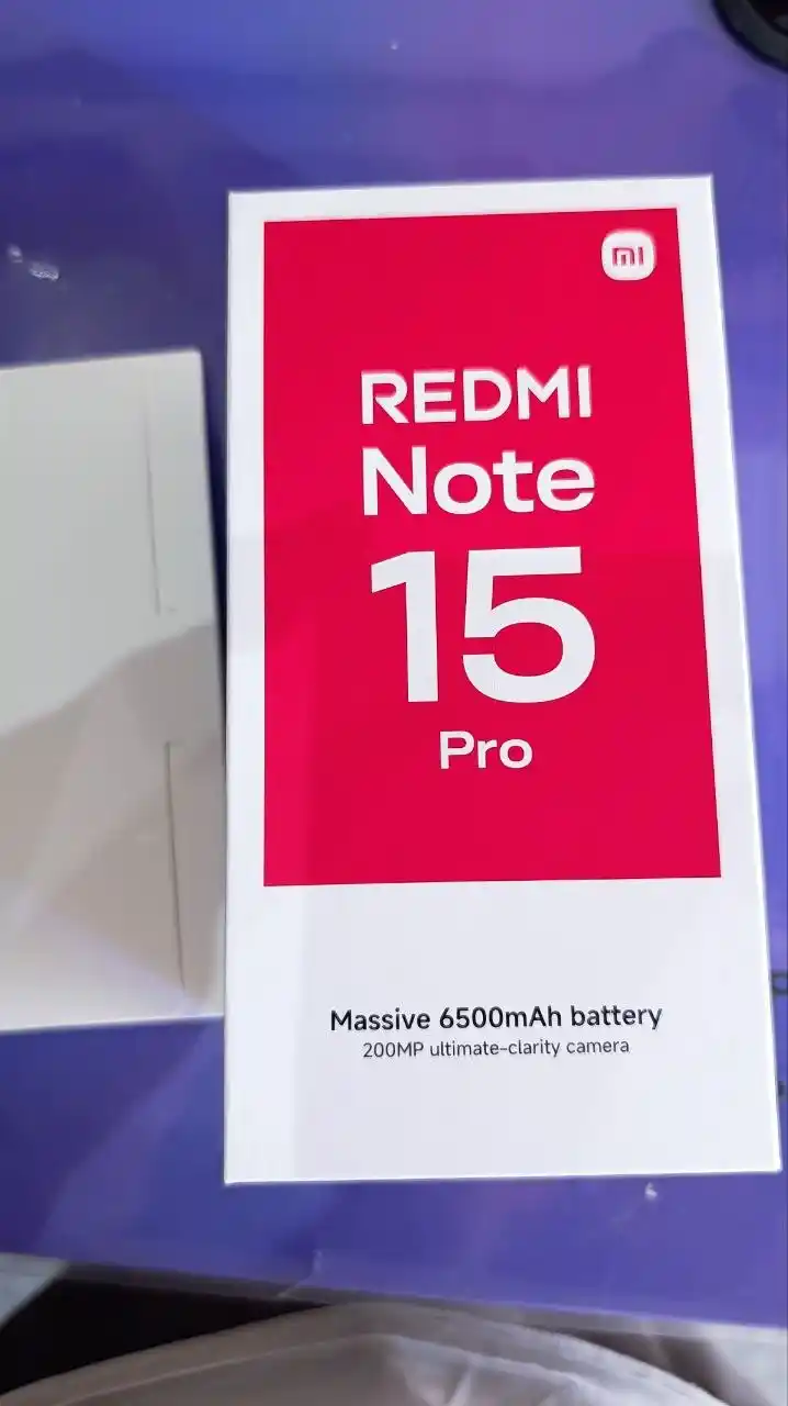 Смартфон Xiaomi Redmi Note 15 Pro, 12+512 ГБ, 200 МП камера, 6.77″ FHD+ AMOLED, 6500 мАч