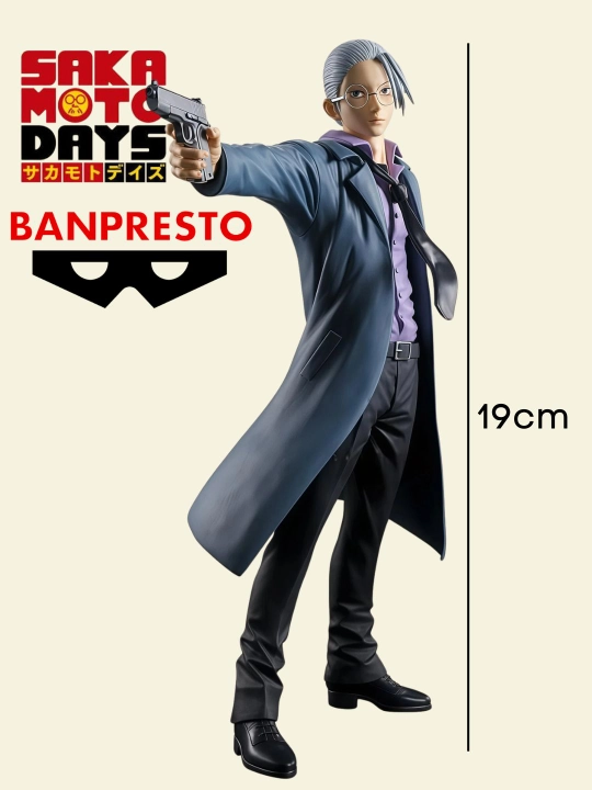 SAKAMOTO DAYS Banpresto Vibration Stars kolleksiya figuralari, 15–19 sm