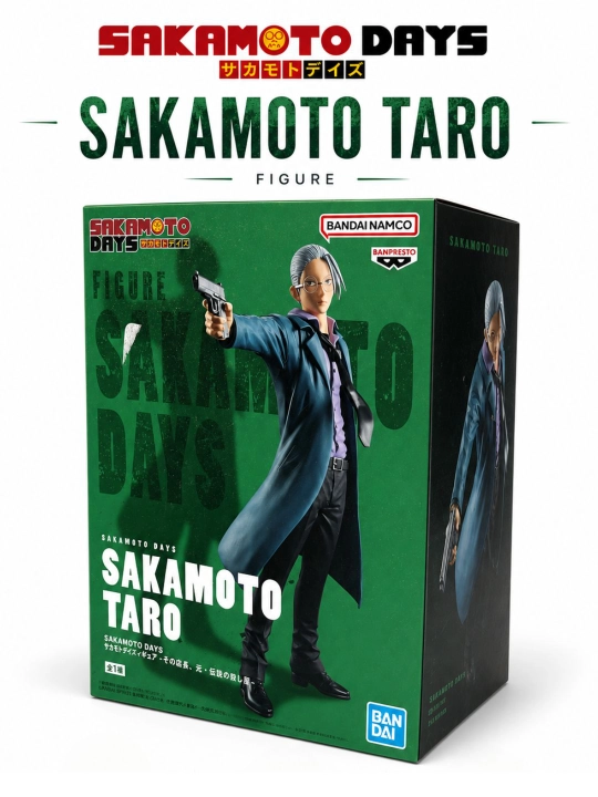 SAKAMOTO DAYS Banpresto Vibration Stars kolleksiya figuralari, 15–19 sm
