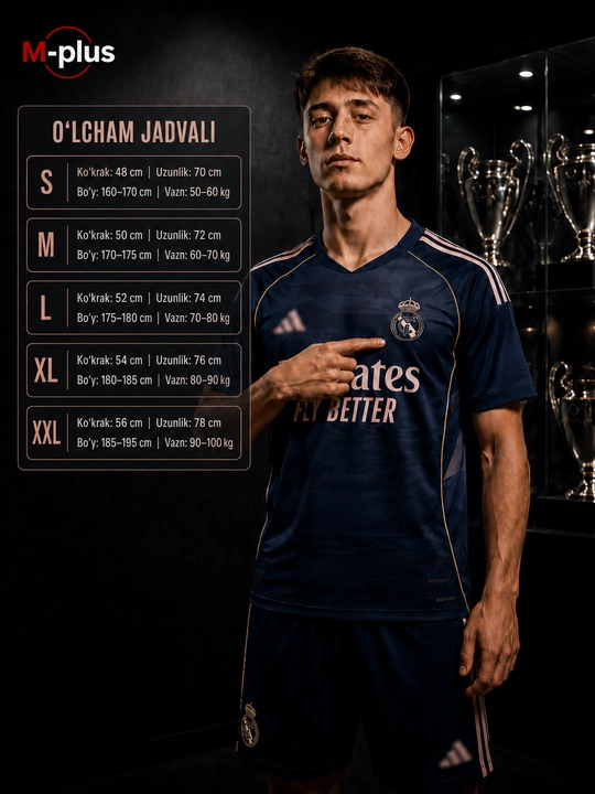 2025/2026 yilgi mavsum uchun jamoaviy futbol formasi