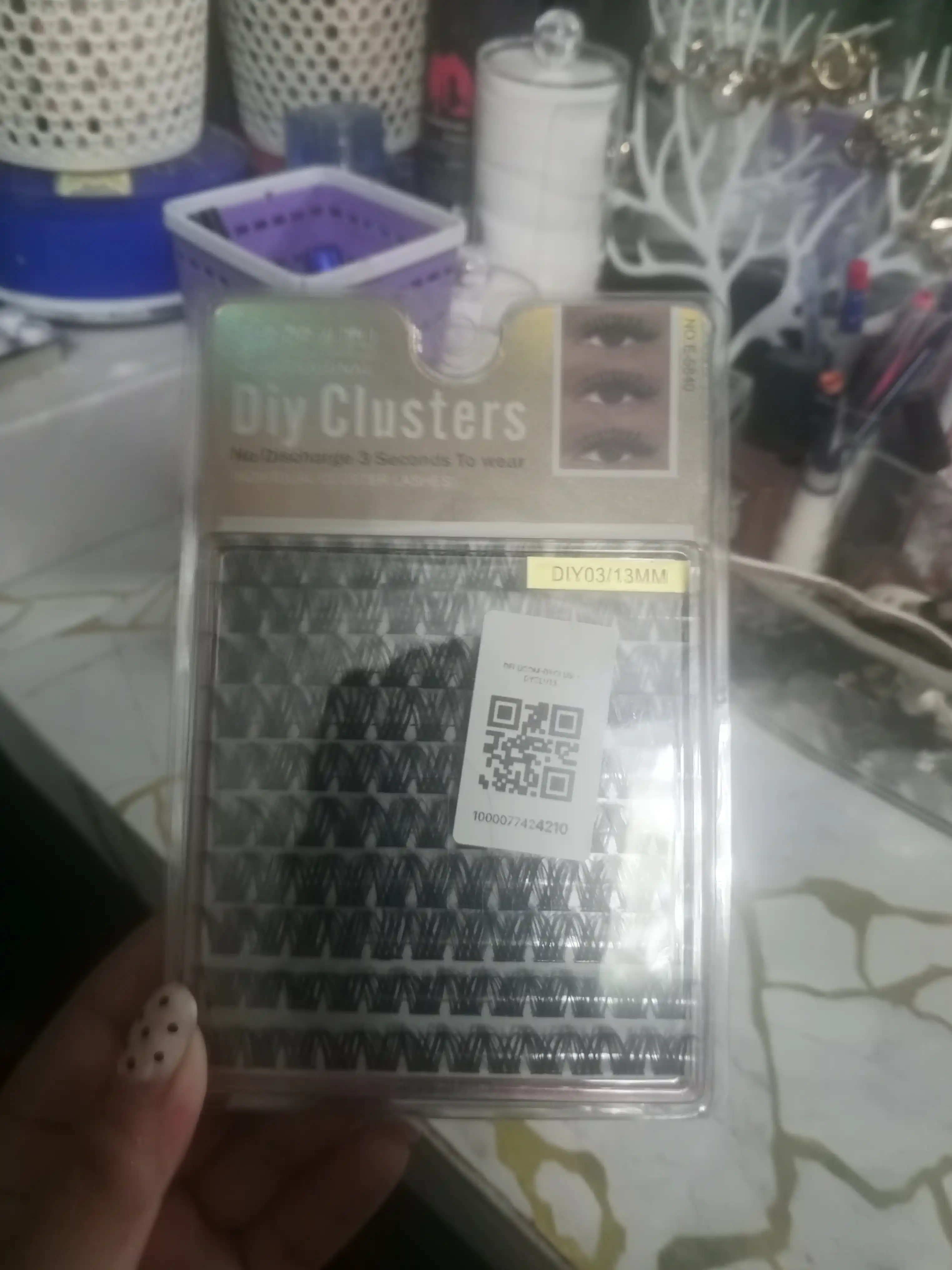 Набор пучковых ресниц Eyelashes Extension 10, 11, 12, 13 мм