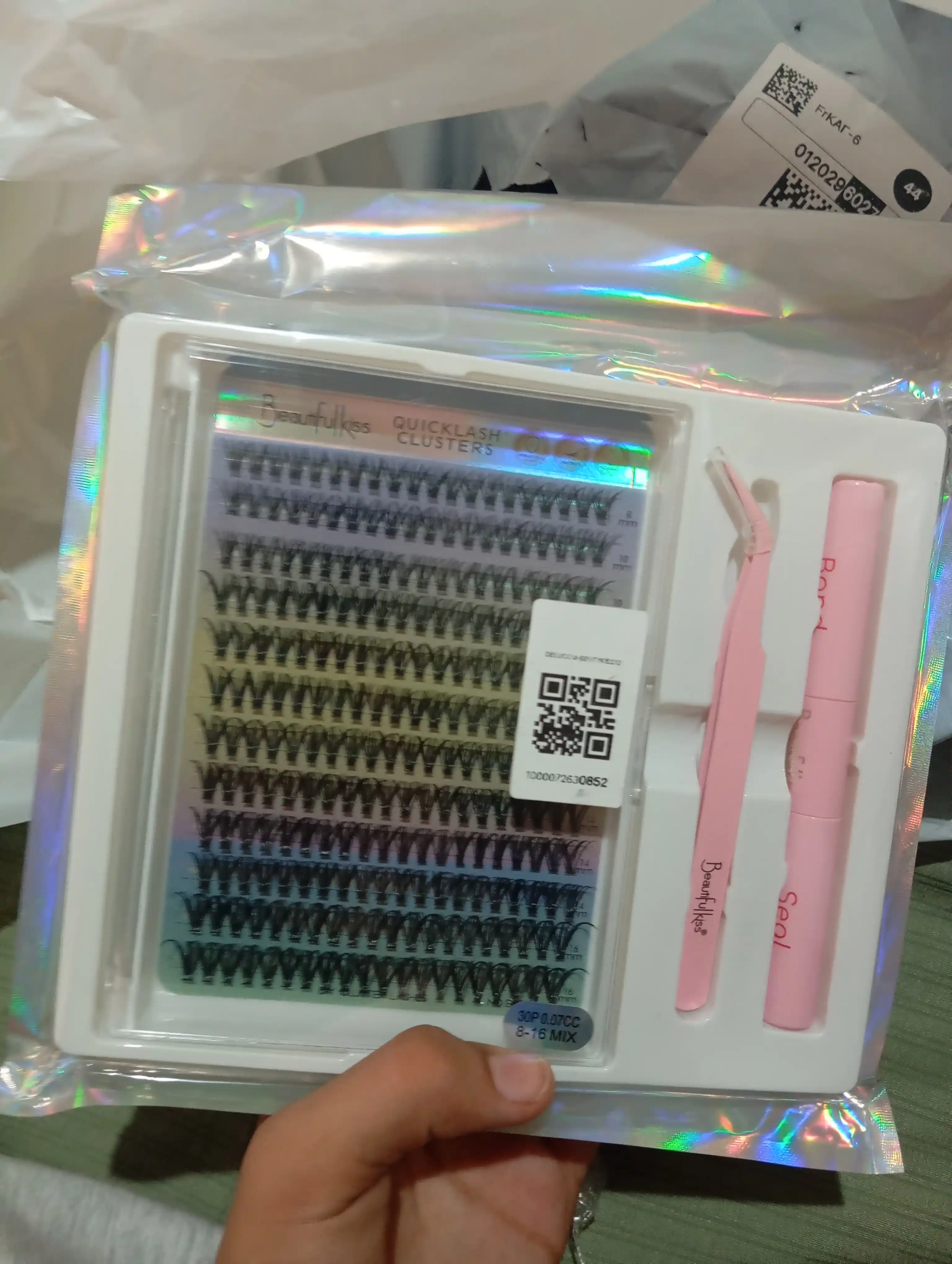Профессиональный набор пучковых ресниц "Beautifullkiss Lash Kit"