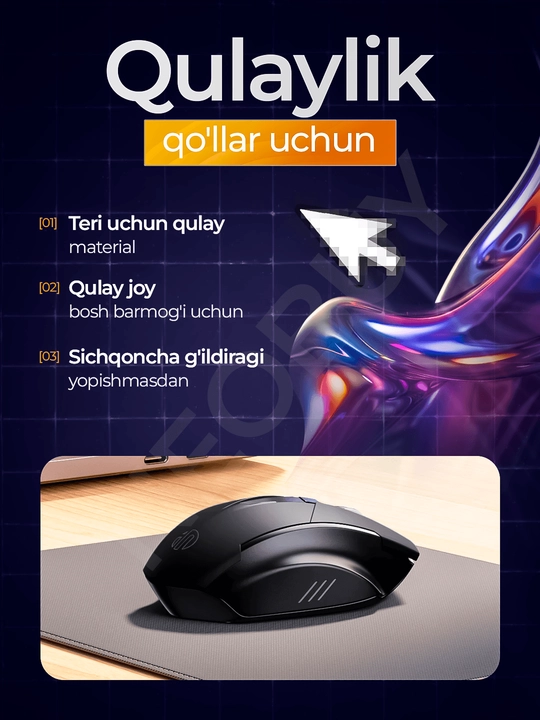 Simsiz INPHIC A1 sichqoncha, batareyali Bluetooth o‘yin sichqonchasi, 1600 DPI