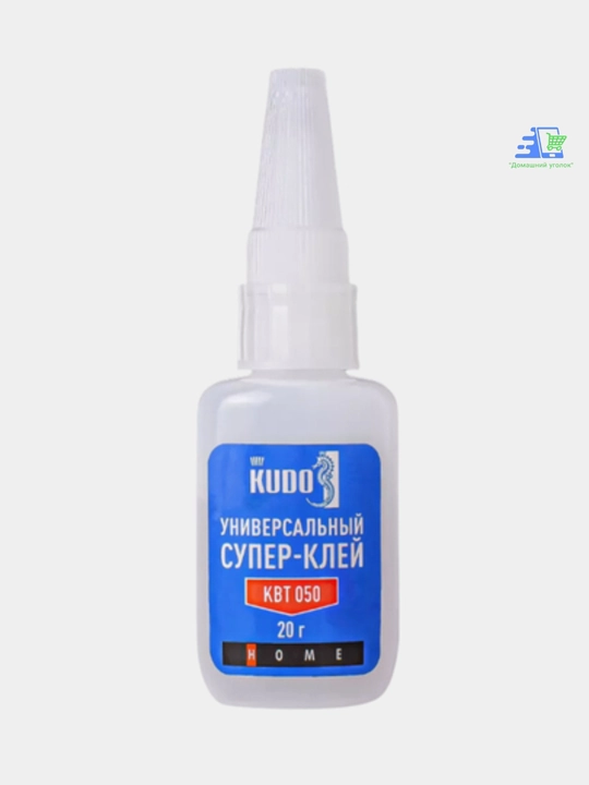 Супер клей-гель универсальный KUDO HOME 3 г — цианоакрилатный, прозрачный