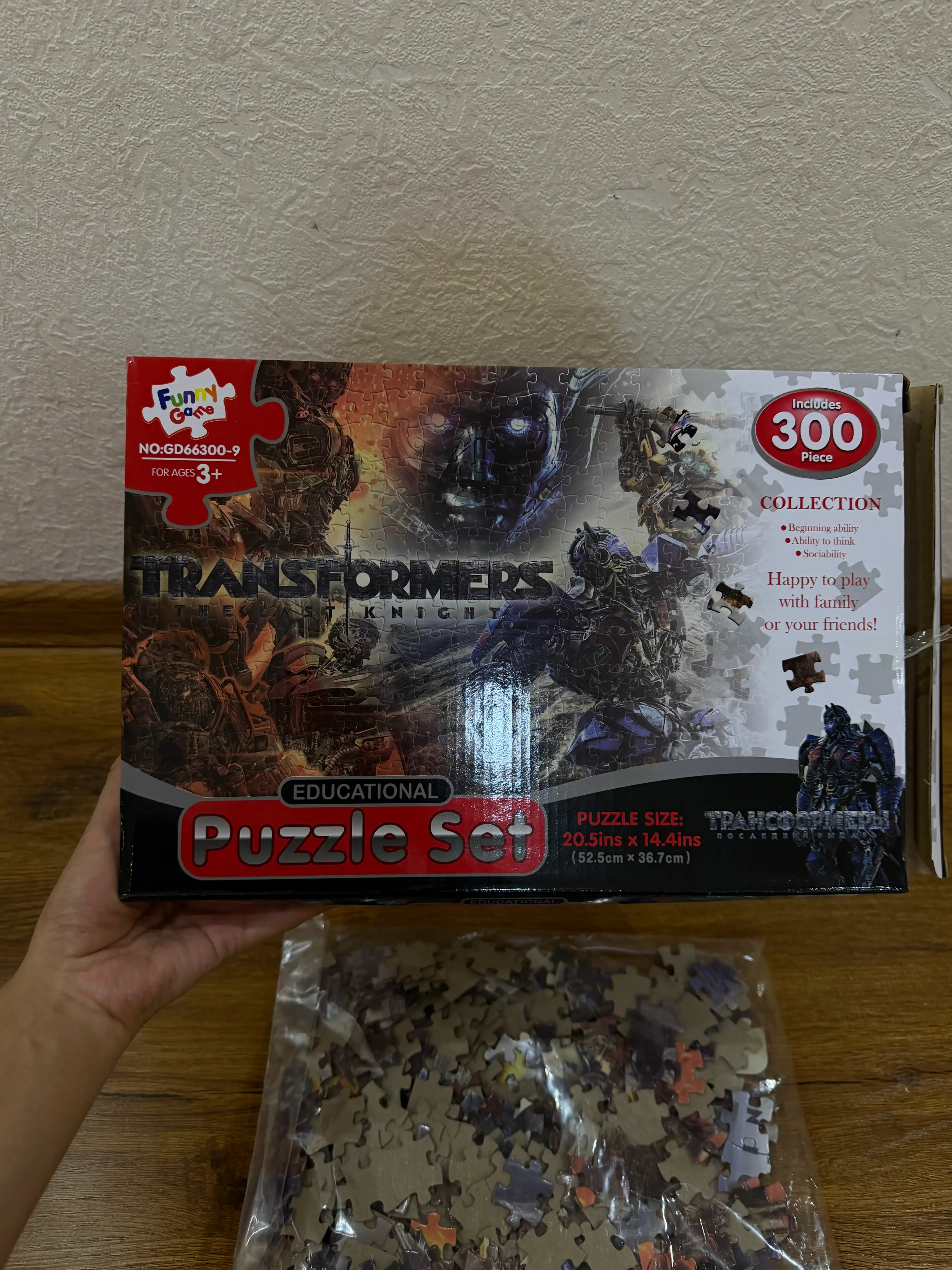 Bolalar uchun puzzle, rivojlantiruvchi jumboq Mario,Safia,Elza,Spider Man, Transformer