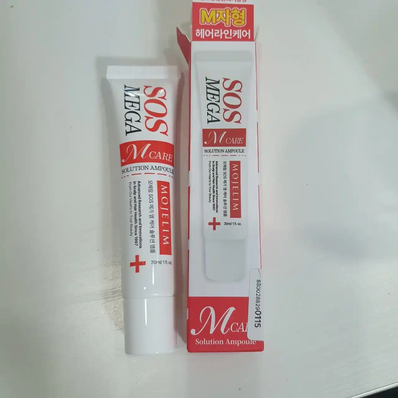 MOJELIM SOS MEGA O/M-CARE AMPOULE против выпадения волос с биотином, 30 мл