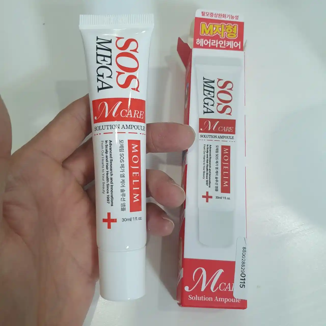 MOJELIM SOS MEGA O/M-CARE AMPOULE против выпадения волос с биотином, 30 мл
