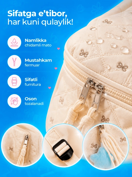 Maktab sumkalar qizlar uchun, katta sig'imli ryukzak qizlar uchun