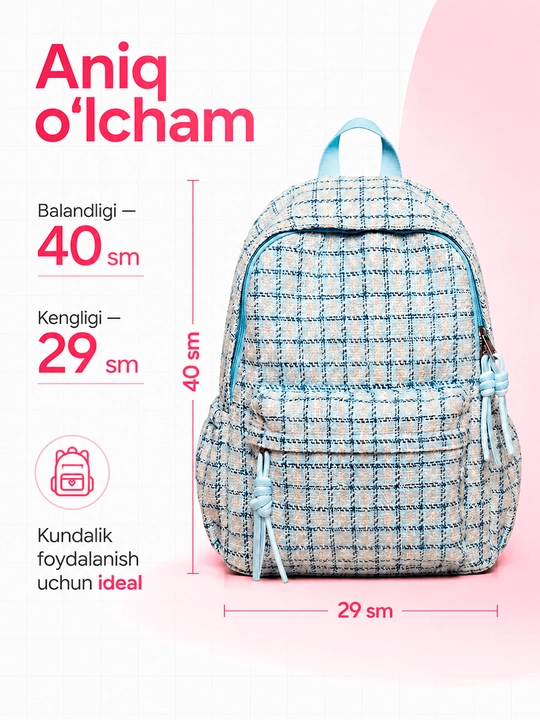 Maktab sumkalar qizlar uchun, katta sig'imli ryukzak qizlar uchun