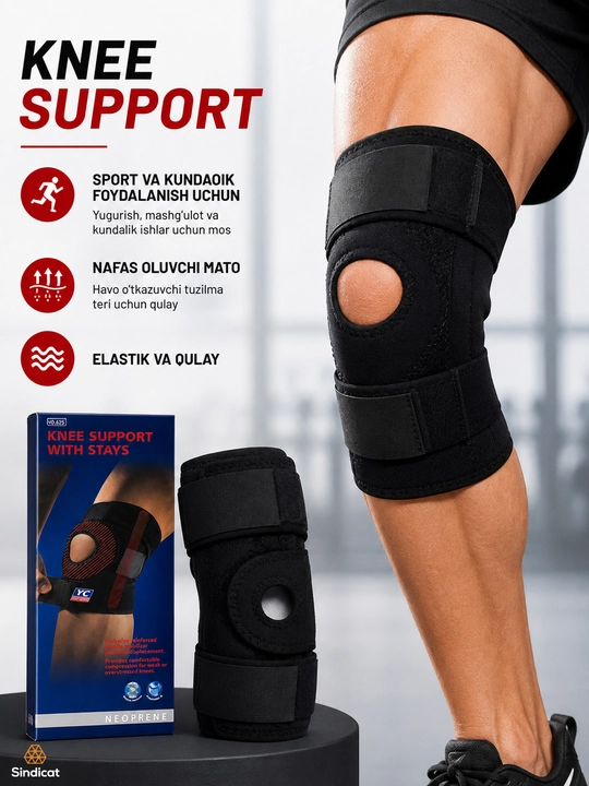 Sport tizza bandaji, tizza uchun elastik bandaj, ortopedik, bo‘g‘imlar uchun, 1 dona - 