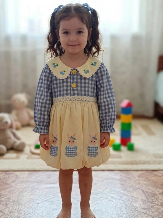 Платье для девочек 2-6 лет, сшито в королевском стиле - 