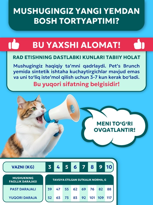 Корм сухой для кошек «PET’S BRUNCH URINARY» для профилактики мочекаменной болезни