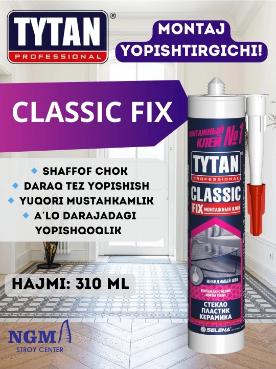 TYTAN PROFESSIONAL CLASSIC FIX, TYTAN монтажный клей,капля