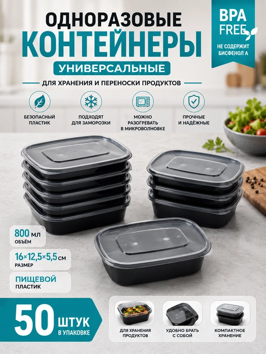 Пластиковый контейнер для заморозки и разогрева