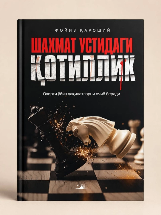 Убийство за шахматной доской — Фозил Кароший. Книга на узбекском языке - 