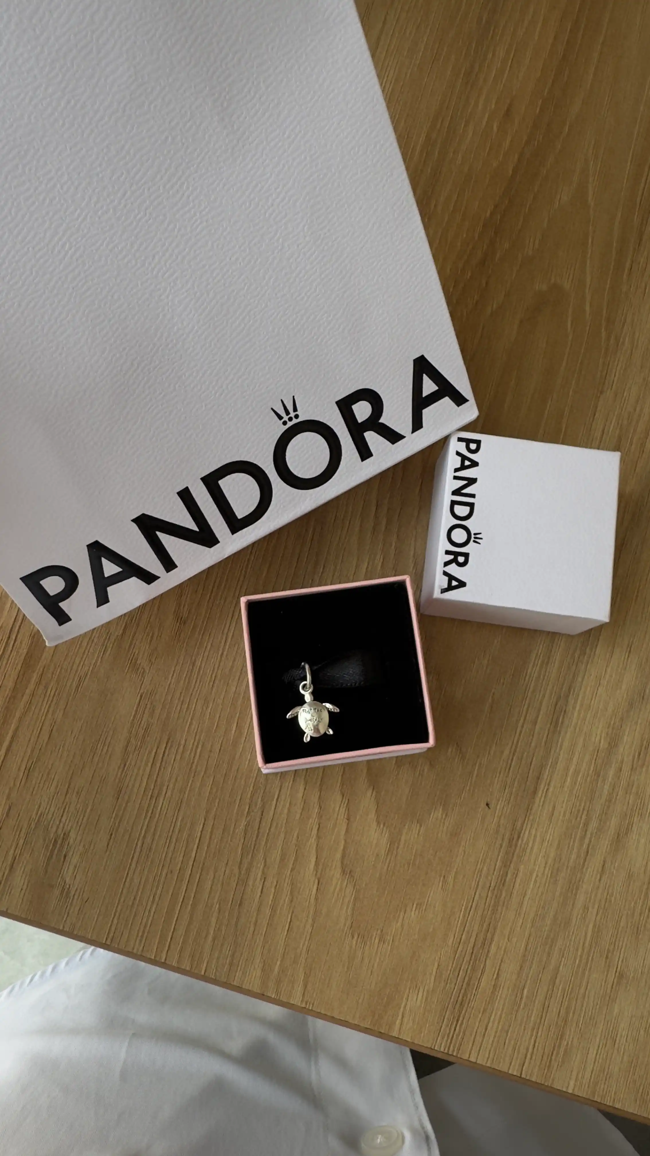 Pandora «Pushti dengiz toshbaqasi» sharm-kuloni 764432C01, 925 kumush