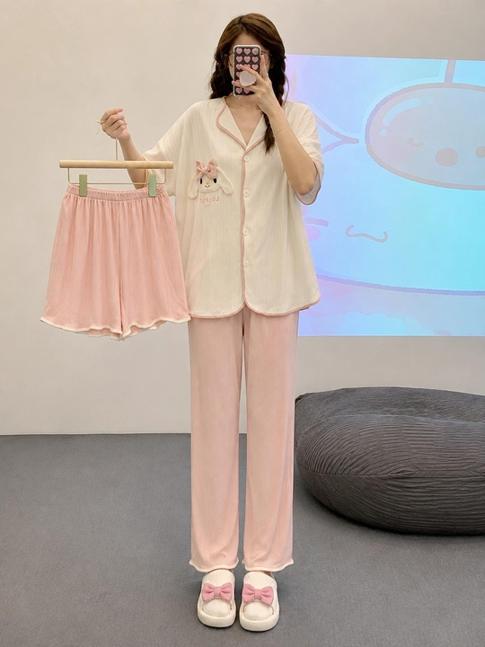 Комплект пижамы для женщин и девушек, домашняя одежда, M-2XL