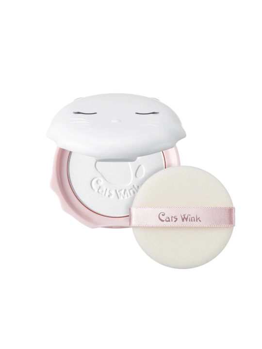 Yuz uchun upa TONYMOLY Cats Wink Clear Pact Translucent, 10 g, yog‘li teri uchun
