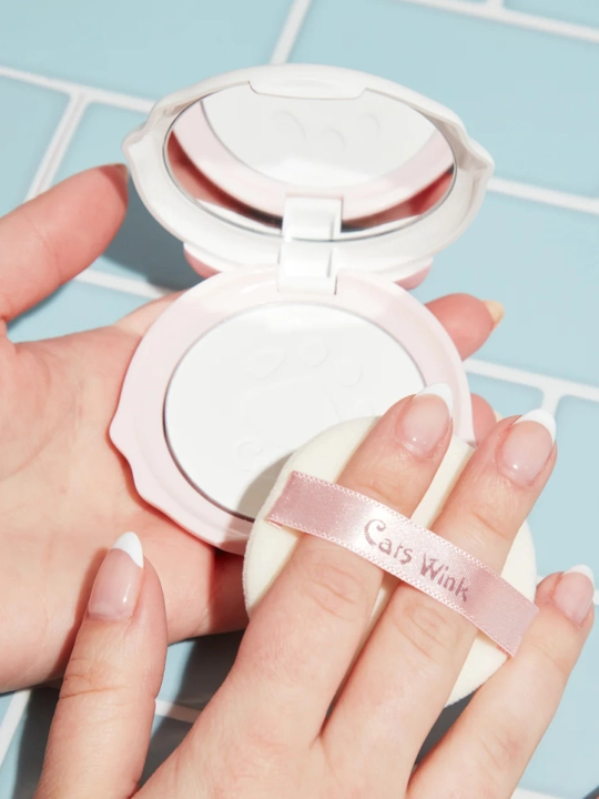 Yuz uchun upa TONYMOLY Cats Wink Clear Pact Translucent, 10 g, yog‘li teri uchun