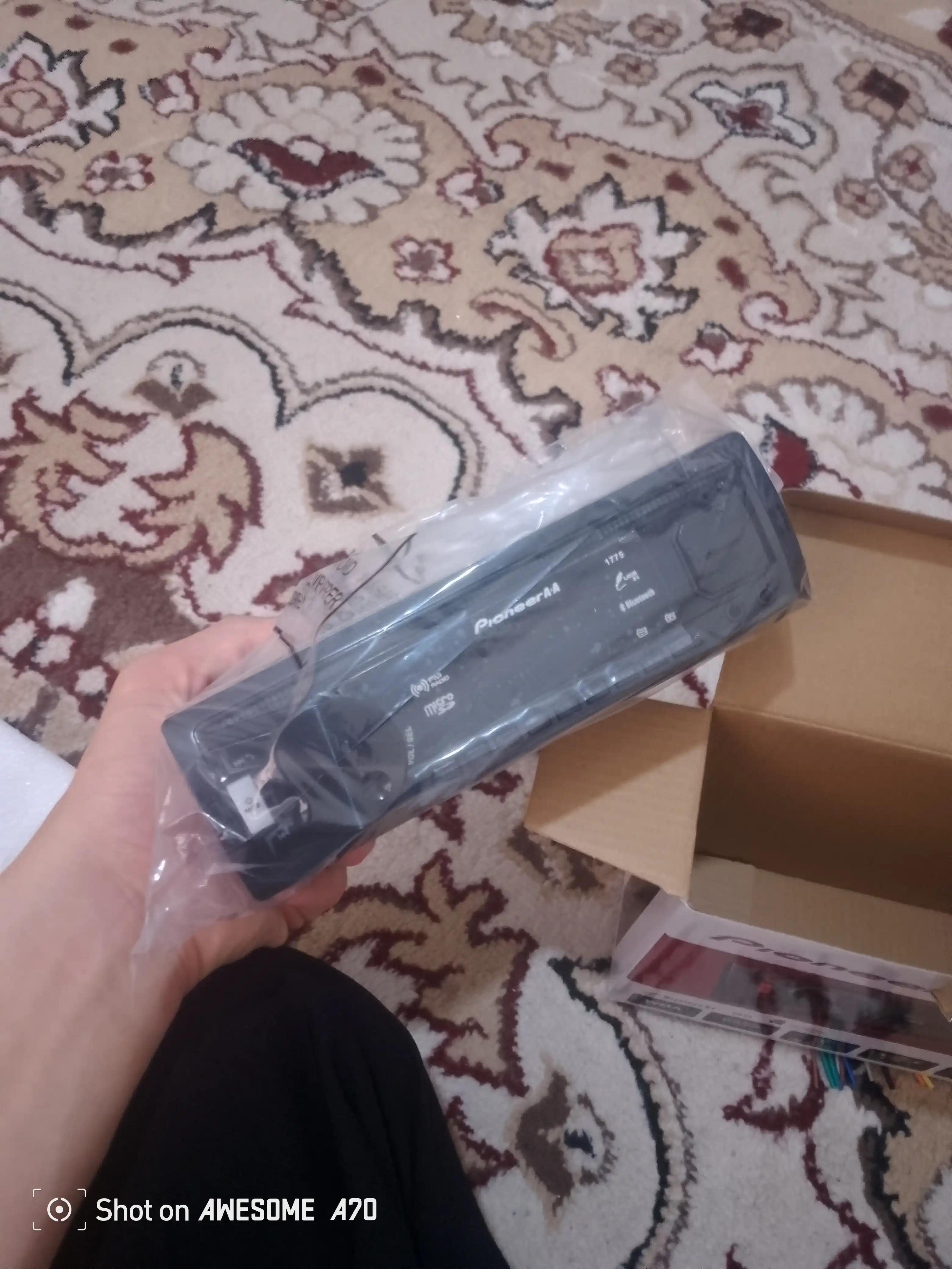 Автомагнитола Pioneer 2 пульта, CarPlay, Bluetooth, AUX, MP3, USB, FM-радио, Магнитофон