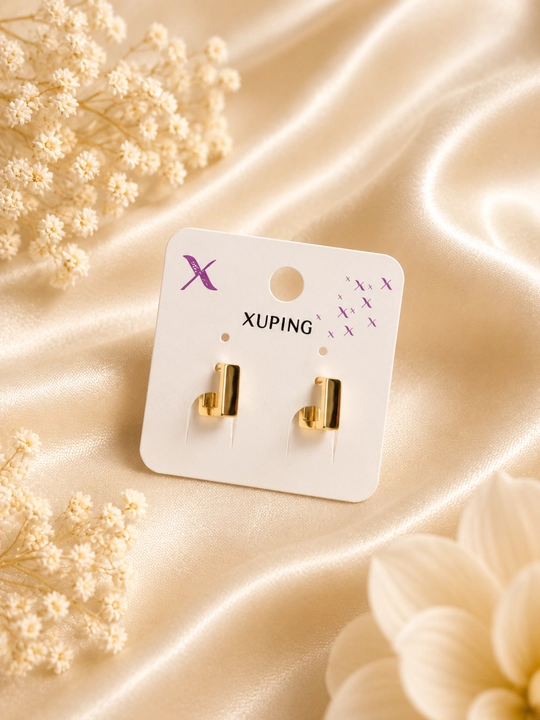 Серьги Xuping для девочек — гипоаллергенные, из нержавеющей стали