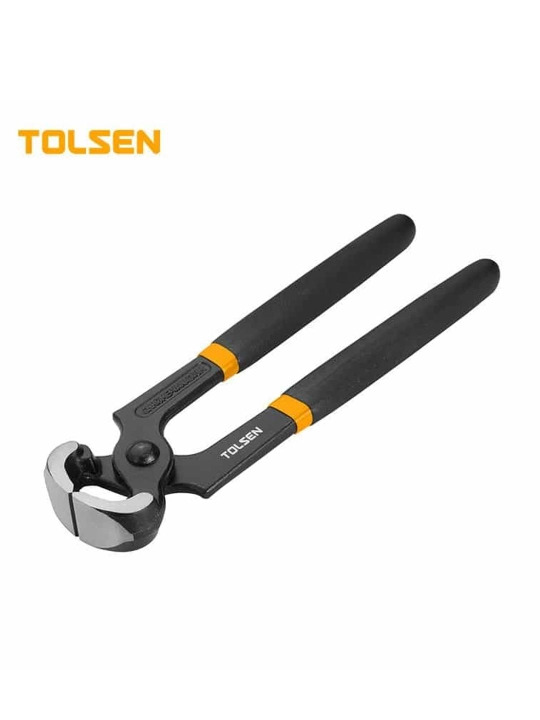 Клещи TOLSEN с пластиковой рукояткой чёрные 200мм 10045