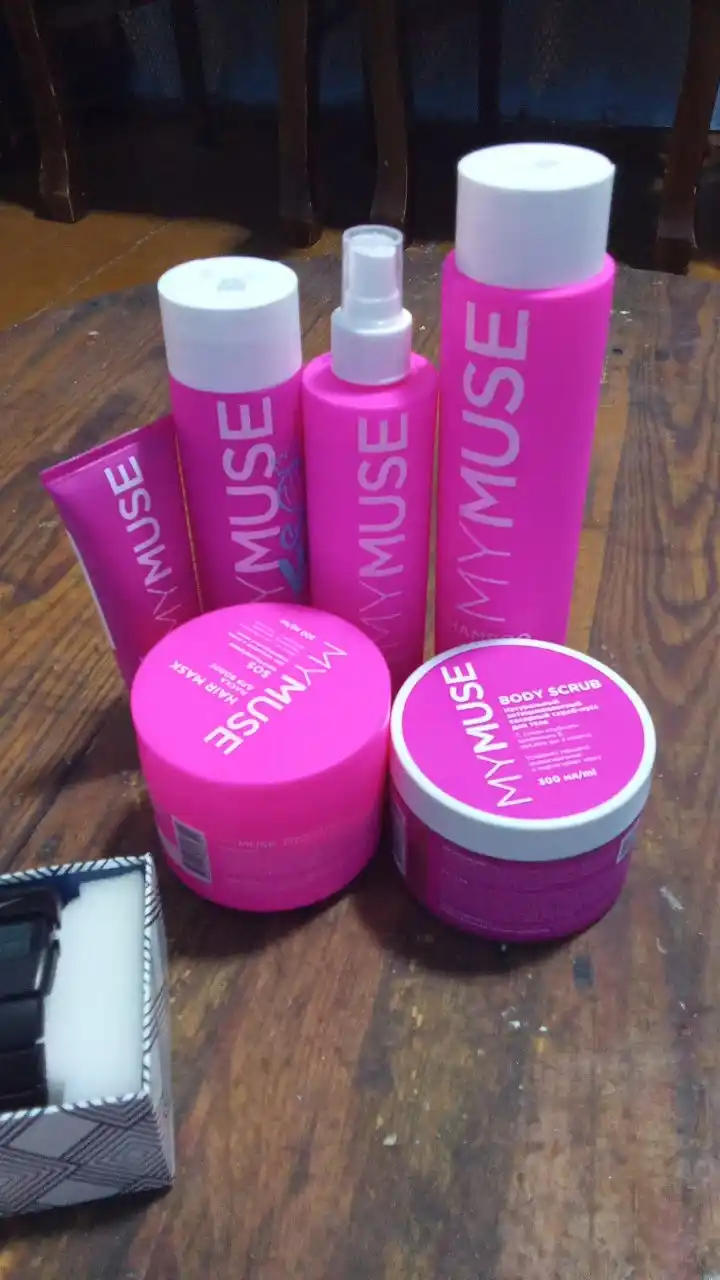 Tabiiy skrab muss "My Muse", tana uchun, shakar, selülitga qarshi, 300 ml