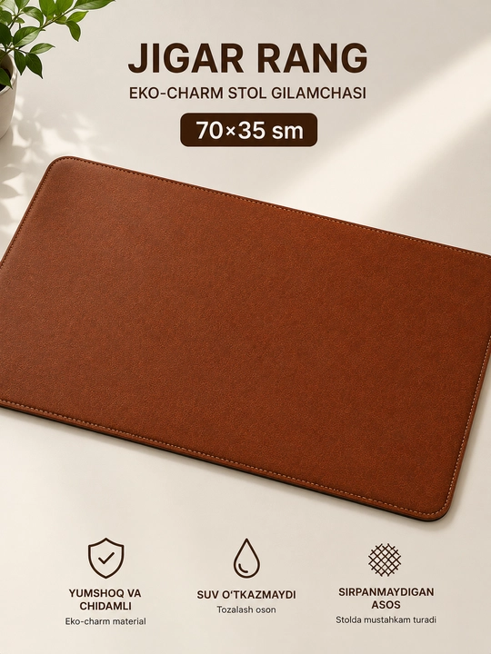 Eko charm stol gilamchasi 70x35 sm – kompyuter va sichqoncha uchun kovrik