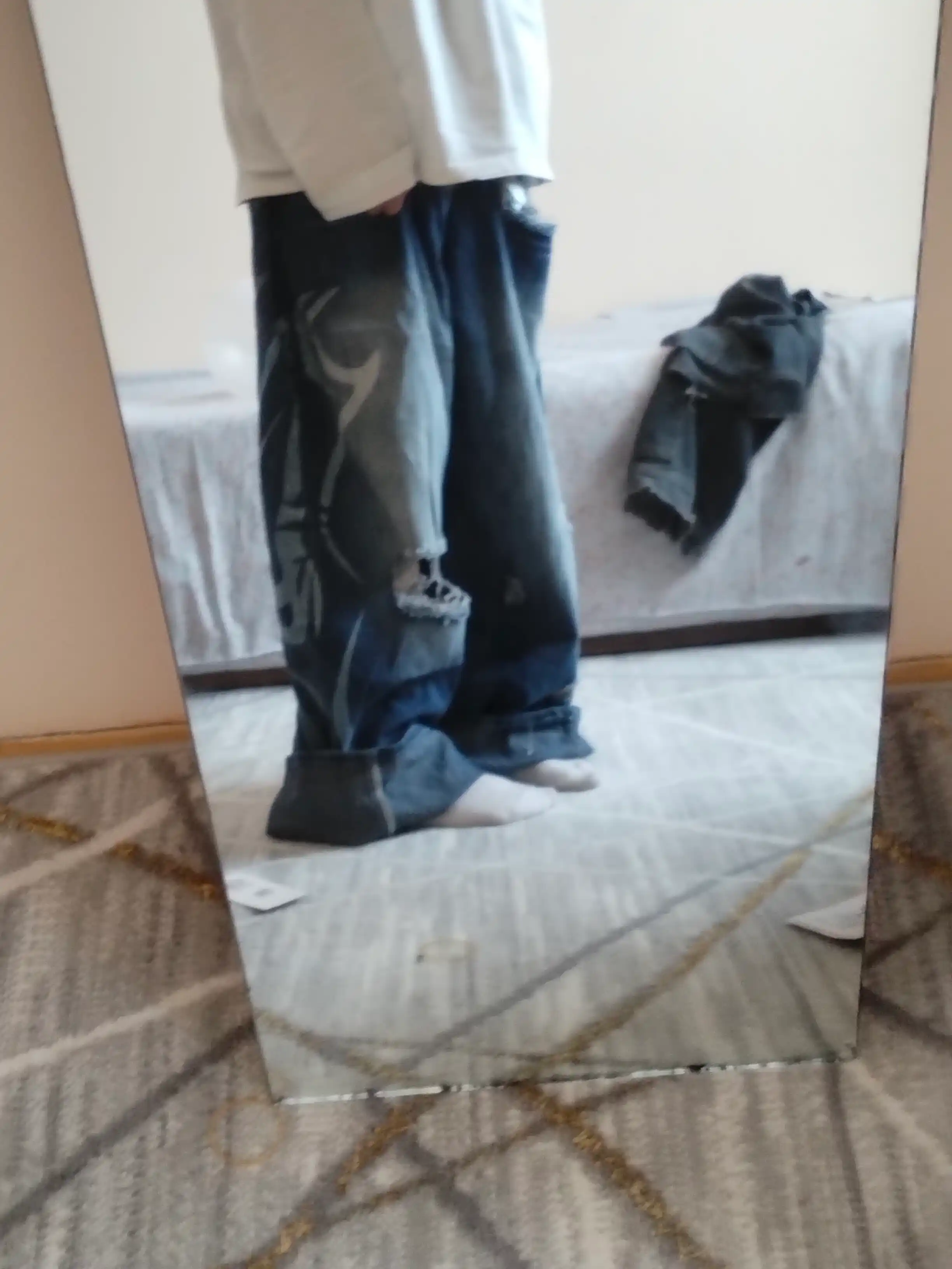 Ayollar baggy jinsi shimlari, keng Y2K, katta o‘lchamli, quvurli