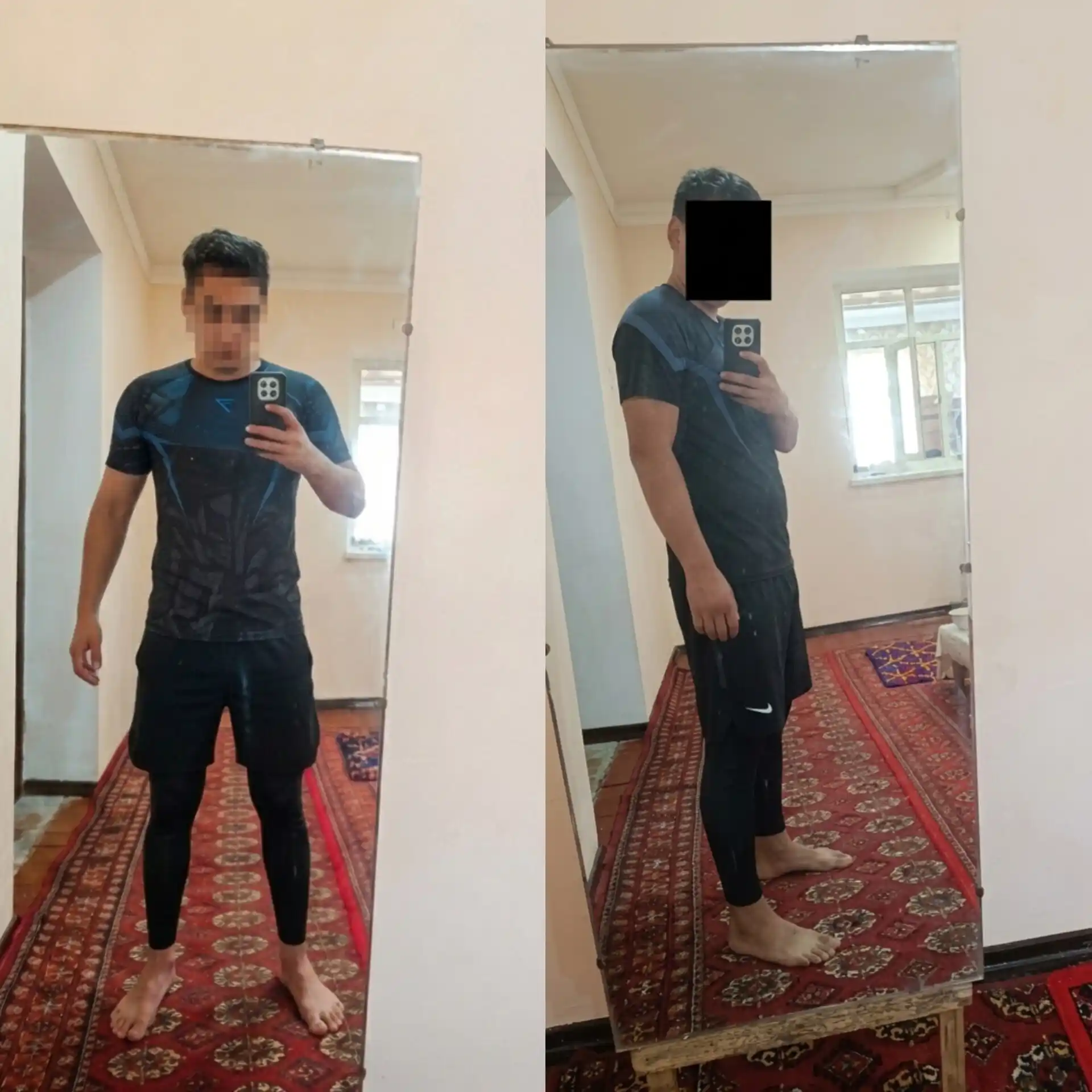 Erkaklar uchun sport, fitnes uchun kompression-rashgard futbolkasi