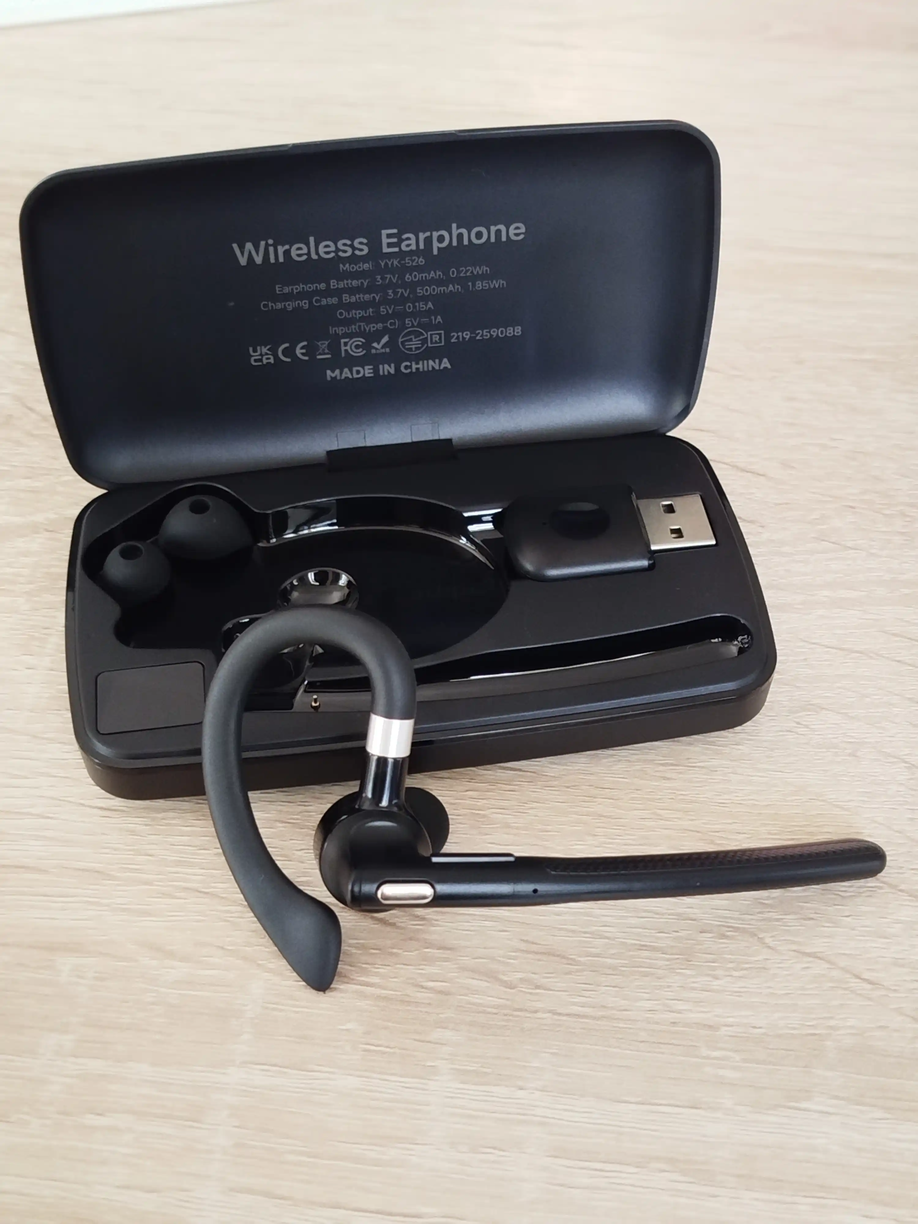 Bluetooth quloqchin, mikrofonli simsiz garnitura, haydovchilar uchun, shovqin pasaytirish