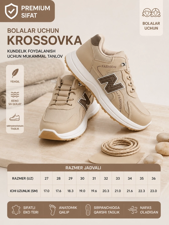Bolalar uchun krossovkalar
