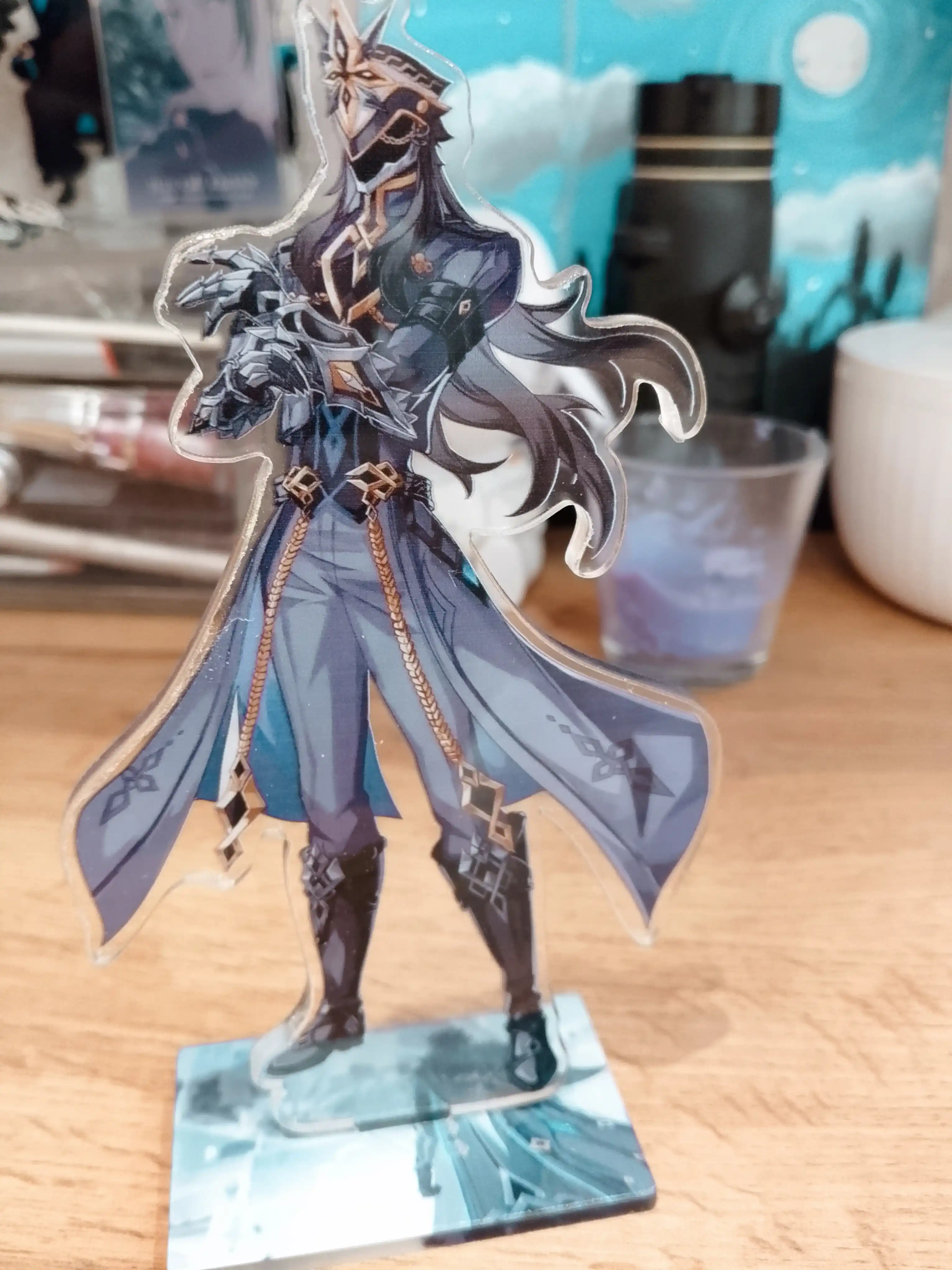 Genshin Impact akril figurasi "Columbina, Dottore, Capitano, Fleance", 14-16 sm