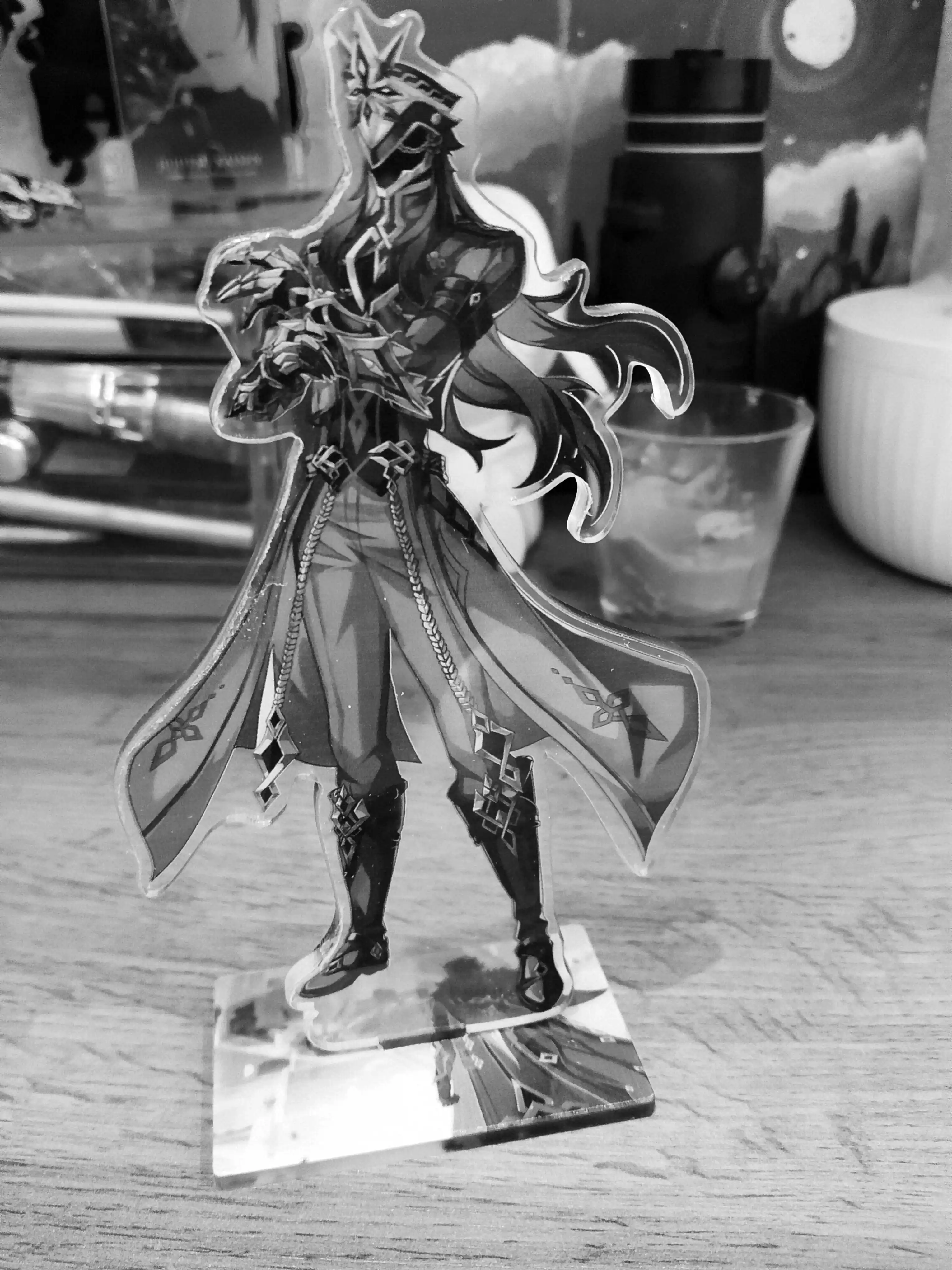 Genshin Impact akril figurasi "Columbina, Dottore, Capitano, Fleance", 14-16 sm