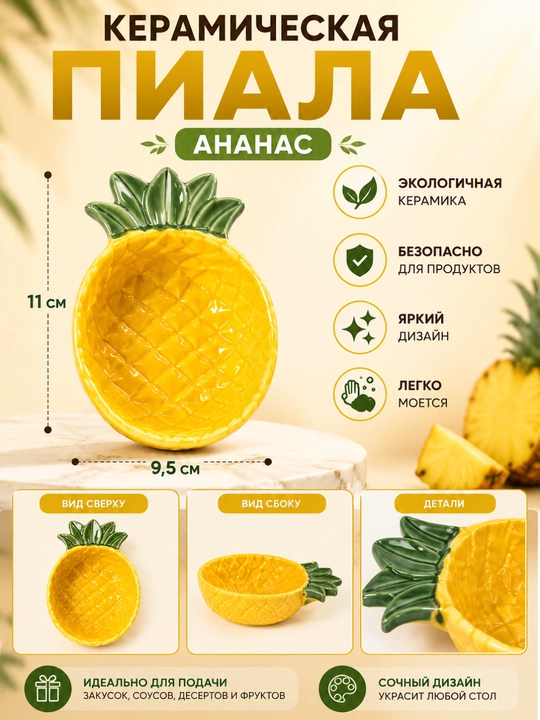 Набор керамических соусниц, 8 предметов