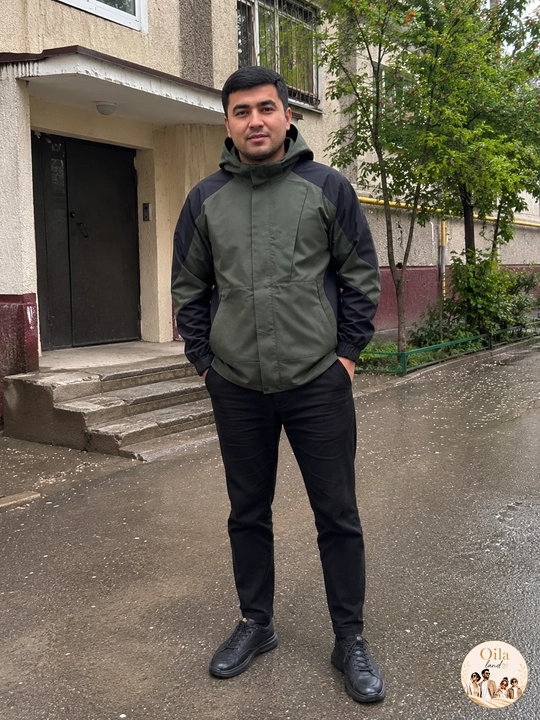 Kapyushonli erkaklar mavsumiy vetrovkasi, bahorgi kurtka, Yevropa o‘lchami M–3XL