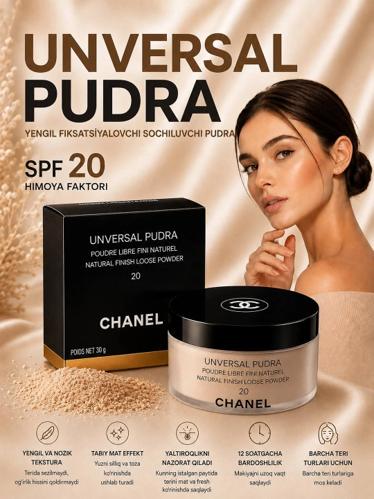 Yuz uchun sochiluvchan upa chanel libre - 