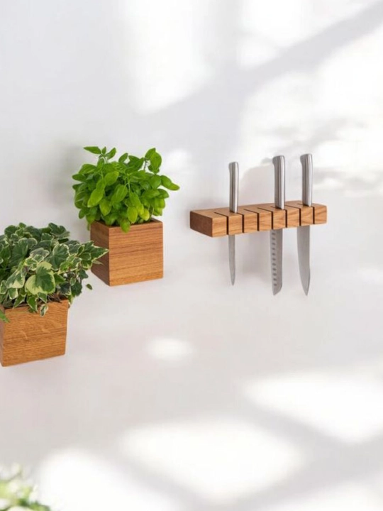 Держатель и подставка для ножей (knife holder) — натуральный и удобный кухонный аксессуар