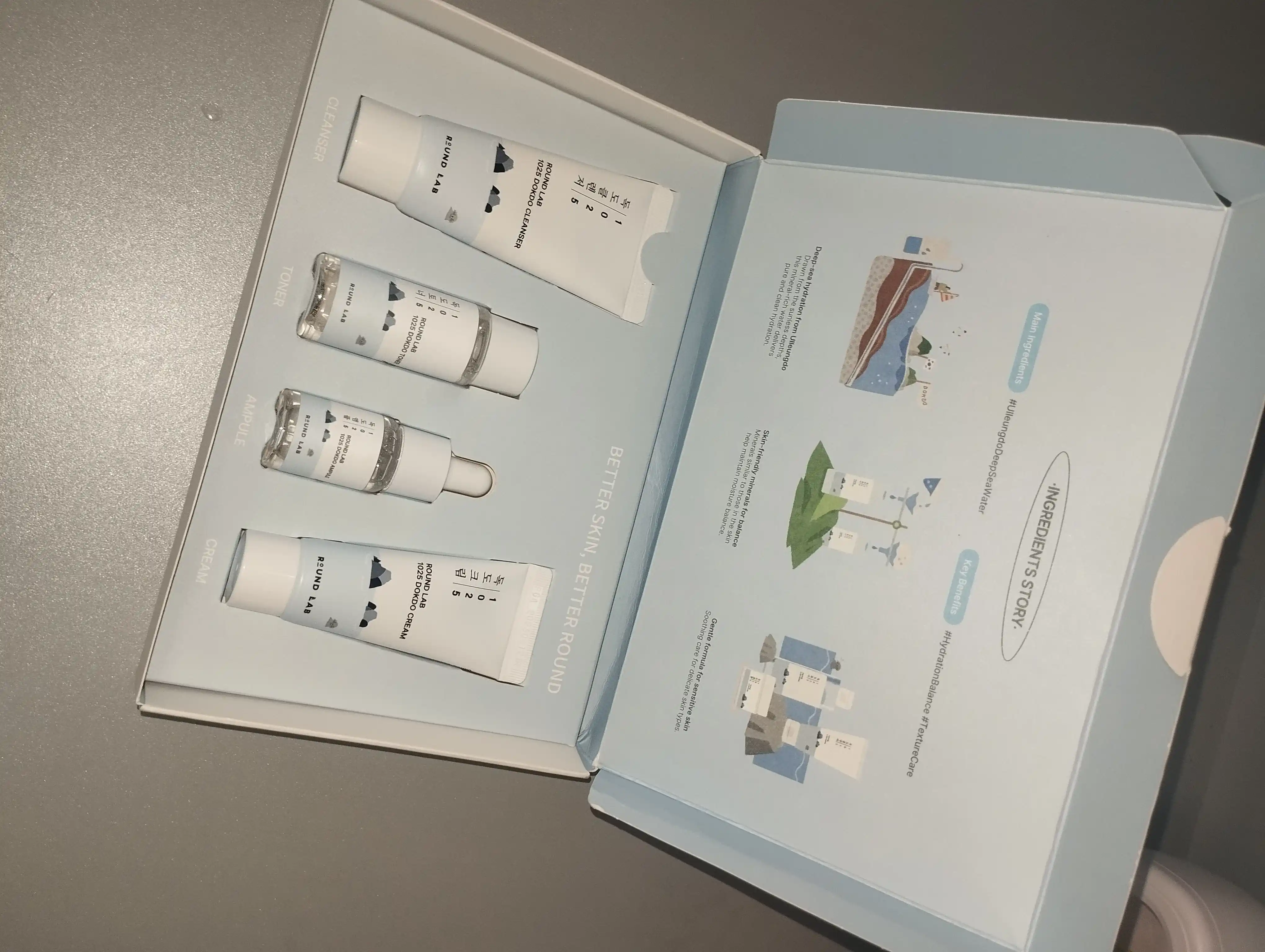 Набор уходовых средств, с морской водой Round Lab 1025 Dokdo Trial Kit