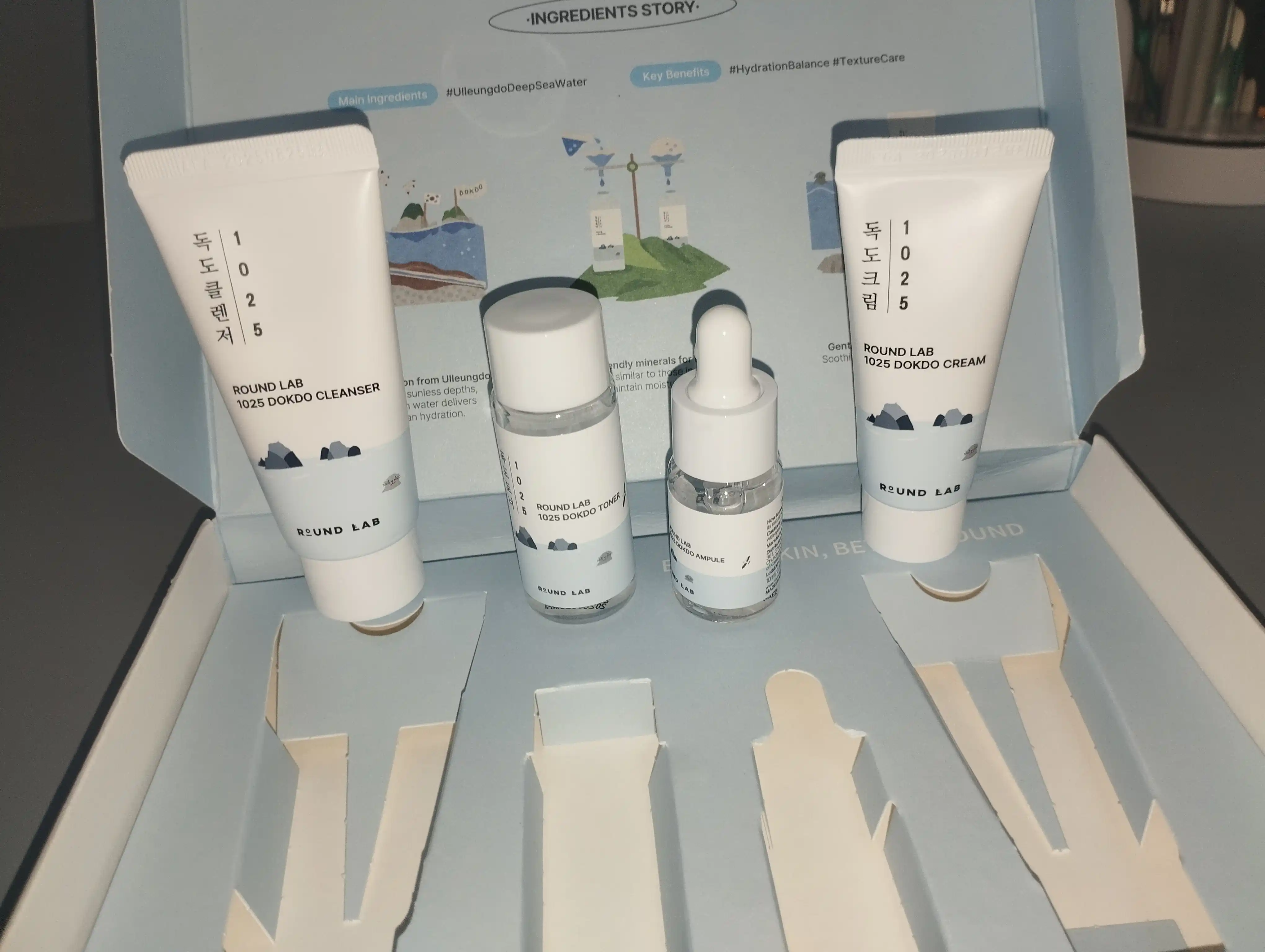 Набор уходовых средств, с морской водой Round Lab 1025 Dokdo Trial Kit