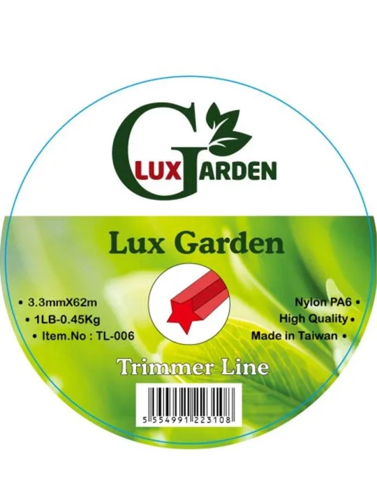 Леска для триммера Lux Garden TL-006 3,3 мм x 62 м, Star