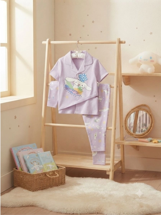 Детская пижама Cinnamoroll хлопковая, комплект 2 предмета, сиреневая