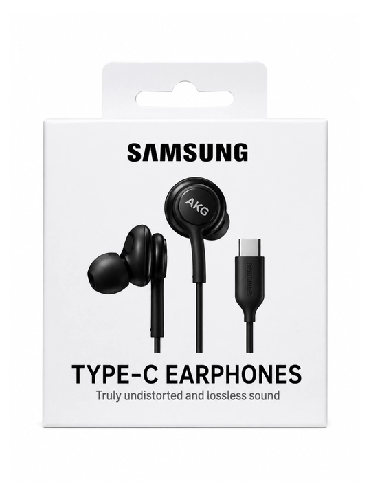 AKG Type-C simli quloqchin, mikrofonli, stereo ovoz, qora