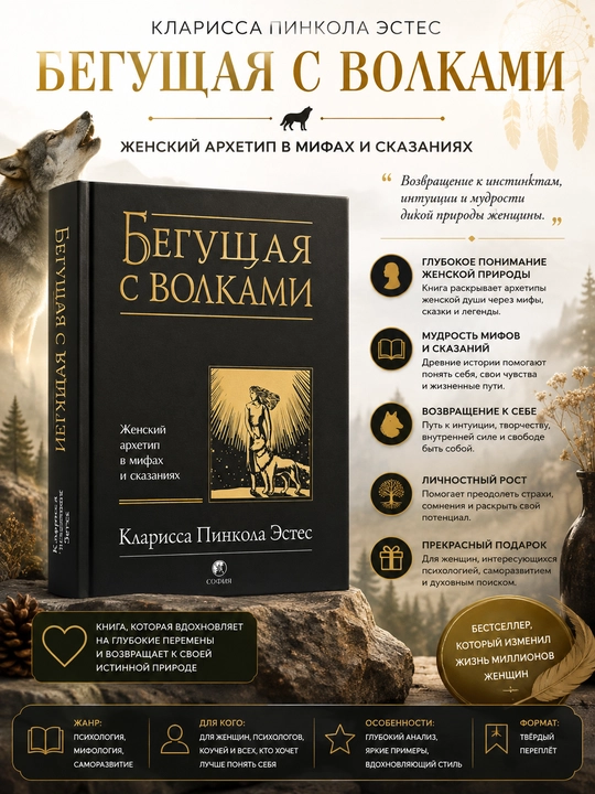 Bo'rilar bilan yugurish, afsonalar va afsonalarda ayol arxetipi, Estes Klarissa Pinkola