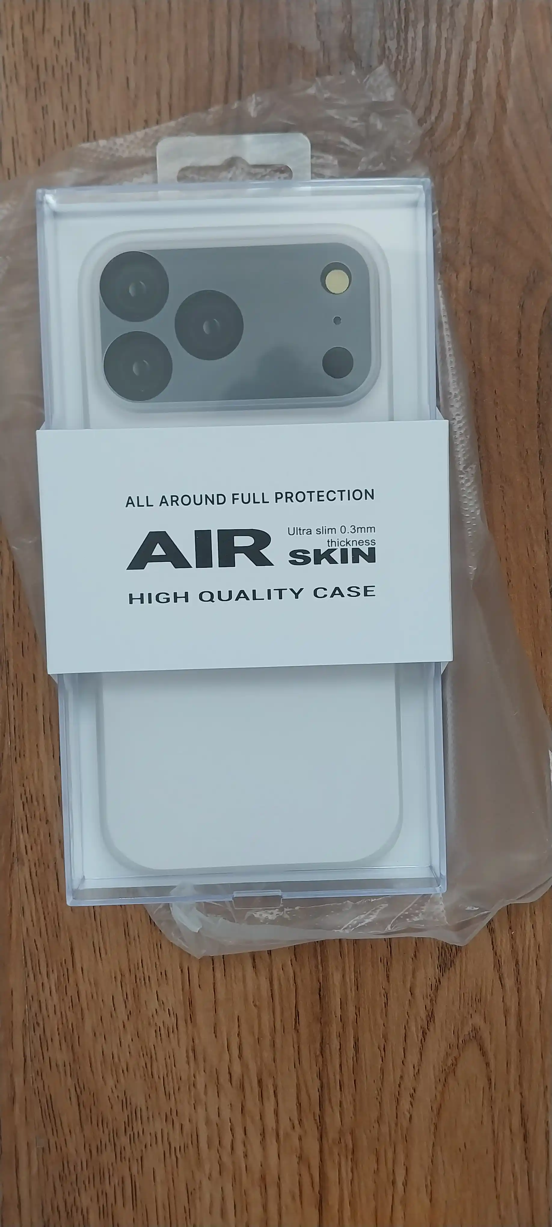 IPhone uchun Air Skin yupqa g‘ilofi KZDOO — 0.3 mm, minimalistik himoya