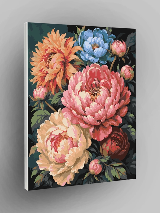 ARTERY raqamlar bo‘yicha rasm «Gullar» 40×50 sm, holstda raqamli raskraska