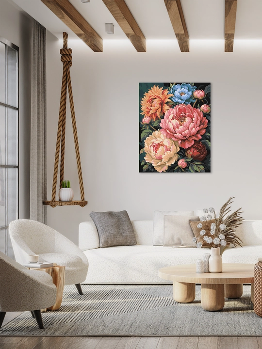 ARTERY raqamlar bo‘yicha rasm «Gullar» 40×50 sm, holstda raqamli raskraska