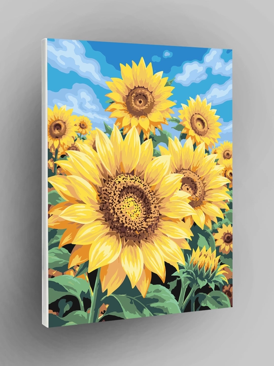 ARTERY raqamlar bo‘yicha rasm «Gullar» 40×50 sm, holstda raqamli raskraska