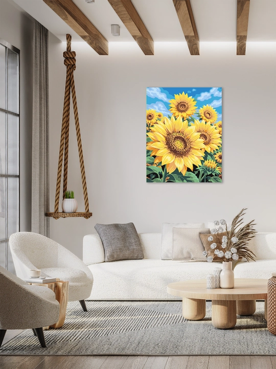 ARTERY raqamlar bo‘yicha rasm «Gullar» 40×50 sm, holstda raqamli raskraska